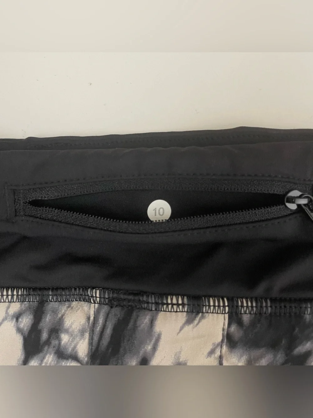 lululemon Run Pace Setter Skirt Skort Granite Black Size 10Tall